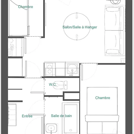 2p Cabine, Rénové, Balcon, Parking Gratuit, Pied Des Pistes - Fr-1-755-22 Appartement La Plagne